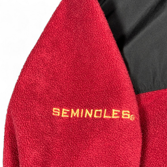 Vintage Florida State Seminoles Jacket Adult LARGE Red Black ProPlayer 90s - Picture 8 of 10